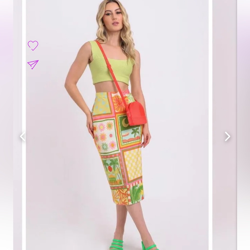 FARM RIO SKIRT SET NEW WITH TAGS SIZE Small PK2674/277 DI 60 - Picture 7 of 12